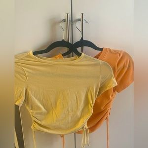 SCRUNCHABLE CROP TOP DUO!